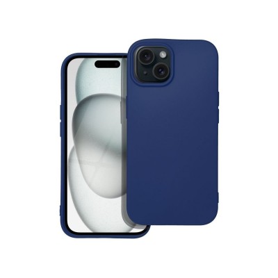 Husa iPhone 15 Plus, Silicon Slim Soft, Grosime 0.5mm, Albastru Navy